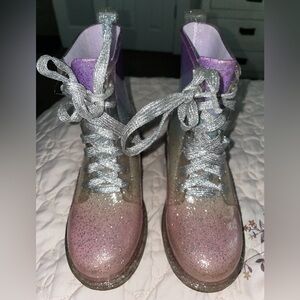 Sparkly Kids Water Shoes with Silver Laces